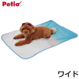 ☆【数量限定価格】ペティオ Petio ひんやり大きめサマーケット ビーチ ワイド 犬猫用 [春夏向け] 夏用 暑さ対策 節電 ひんやり用品 接触冷感