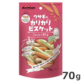 ドギーマンハヤシ ミニアニマン ウサギのカリカリビスケット ミルク&野菜 70g