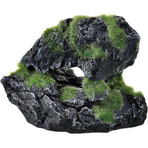 ●GEX 癒し水景 モスロック Cave 水槽レイアウト 人工モスロック テラリウム