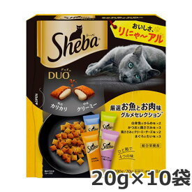 マースジャパンリミテッド シーバ デュオ 厳選お魚とお肉味セレクション 200g(20g×10袋) キャットフード