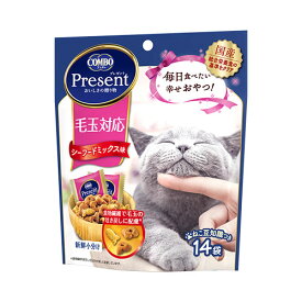 日本ペットフード コンボ プレゼント キャット おやつ 毛玉対応 シーフードミックス味 42g（3g×14袋入） 成猫（1歳以上） シニア猫 国産