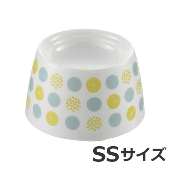 リッチェル ネコちゃんの高さがある食器 SS 水玉 ペッツマム リッチェル ネコちゃんの高さがある食器S水玉