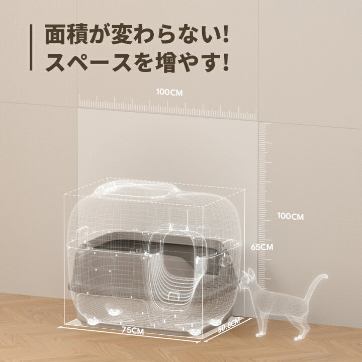 楽天市場】【SALE30%OFF・クーポン】PetSnowy 猫 自動トイレ「臭いを 