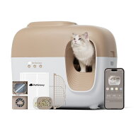 送料無料 PetSnowy【臭いを徹底分解】 猫 自動トイレ 光触媒TiO2三重消臭 清掃完全自動 自動梱包 飛散防…