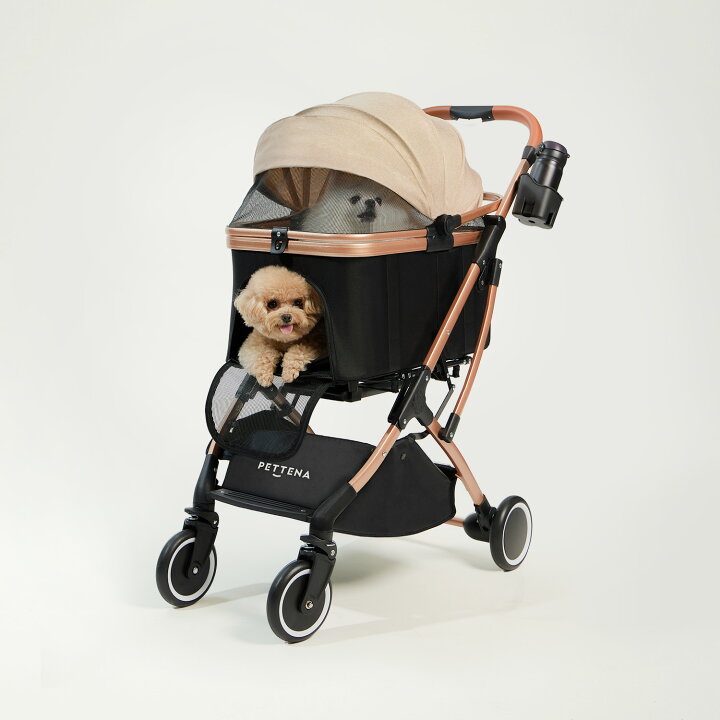 楽天市場】【楽天1位】ペットカート PETTENA 小型犬 軽快走行 分離式 4 