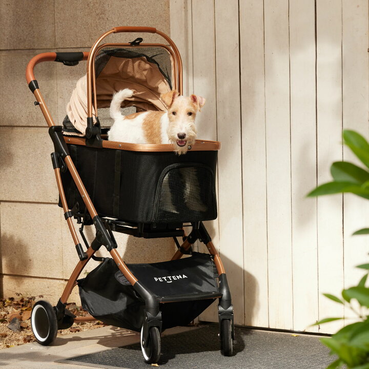 楽天市場】【楽天1位】ペットカート PETTENA 小型犬 軽快走行 分離式 4 