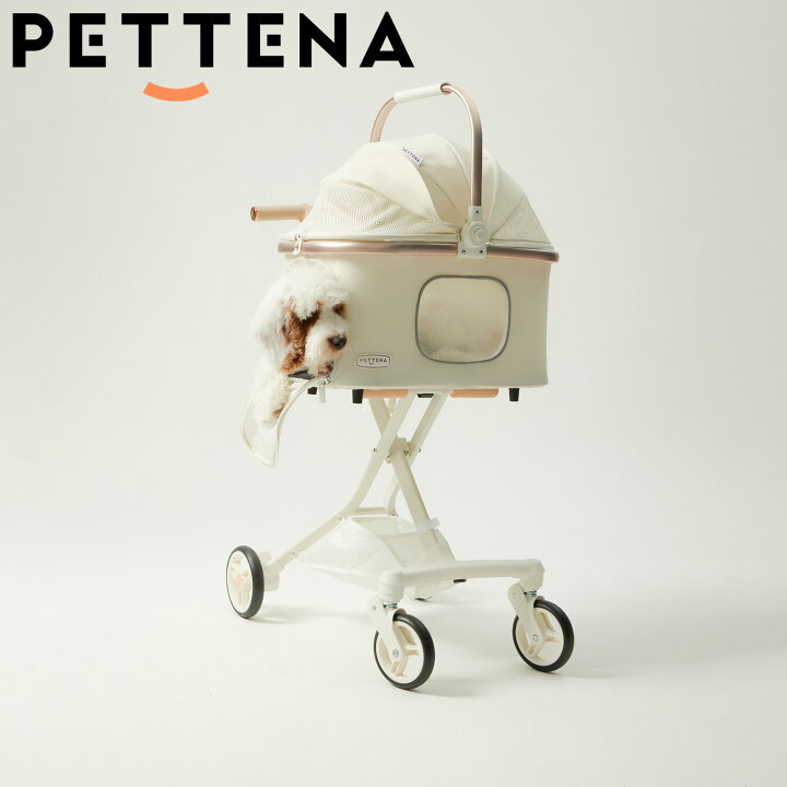 楽天市場】PETTENA ペットカート小型犬 4輪 ペットカート 対面式 