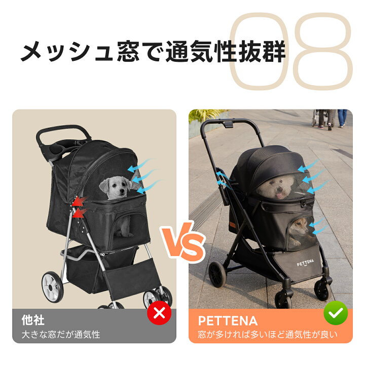 楽天市場】【ワンタッチ重力折畳式】 ペットカート 一体型 自動 