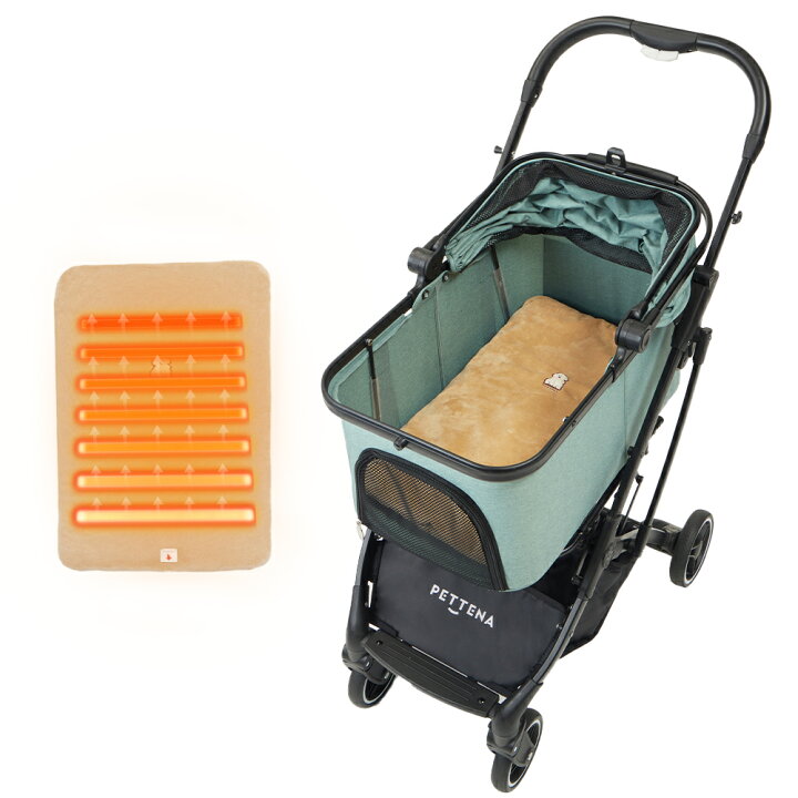PETTENA ペットカート 分離型 耐荷重20kg カーキ色楽天市場】【楽天1位 
