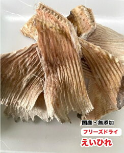 犬 ペット用 フリーズドライ 国産 無添加 エイヒレ【200g】【国内加工】 えいひれ フリーズドライ メール便送料無料 【DBP】