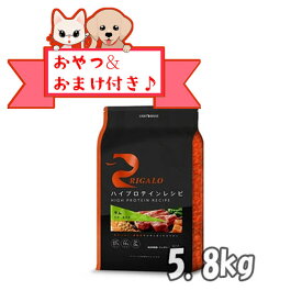 ★マラソン限定クーポン配布中★【おまけとおやつ付】リガロ　ハイプロテインレシピ　子犬成犬用　ラム　5．8kg【ライトハウス/ドッグフード/ペットフード/DOG FOOD/ドックフード】