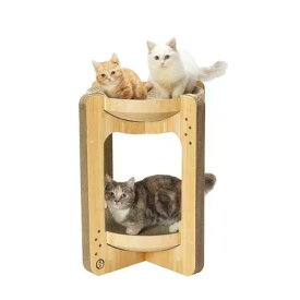 ★SS限定クーポン配布中★猫壱　バリバリボウルタワー【ペット用品/猫用品/つめとぎ/タワー】