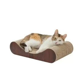 ★マラソン限定クーポン♪★猫壱　バリバリベッド カール M ダークブラウン【ペット用品/猫用品/爪とぎ/つめとぎ/タワー】
