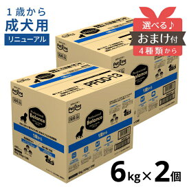 【max500円OFF｜ マラソン 】 【ポイント5倍＆おまけ付】 プロフェッショナルバランス 1歳から 成犬 6kg 【2個セット】 【送料無料】 成犬用 ペットライン 犬 アダルト 1歳 ドッグフード Professional Balance バランスフード [ 4902418059433 ]