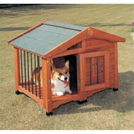 犬小屋 サークル 犬舎 ペットハウス CL-990 中型犬用 (体高約40cmまで) 犬小屋 サークル 犬舎 屋外ハウス 外飼い お庭用 木製 アイリスオーヤマ