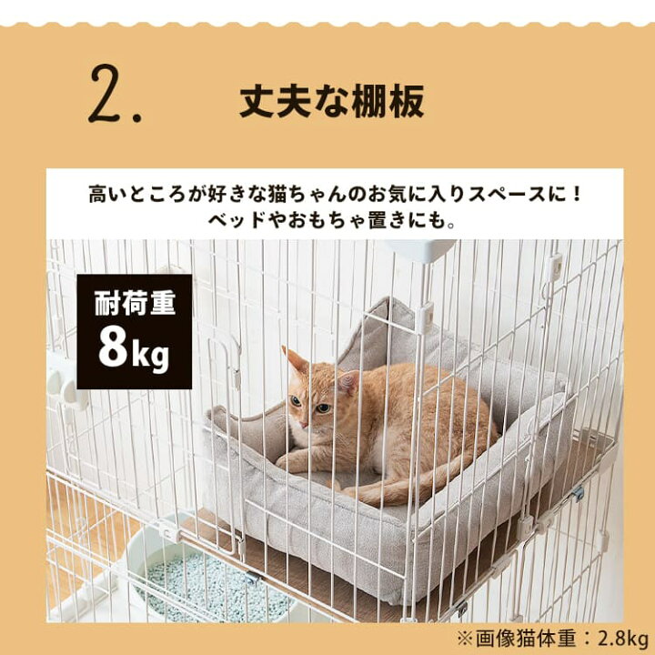 楽天市場】【激アツ価格×最大10%OFFクーポン/11日10時迄】猫 ゲージ 
