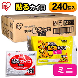 【最大400円クーポン！くらしにプラス】貼るカイロ ミニ 240枚入り カイロ 貼る 貼れる ミニ 小さい 使い捨て 備蓄 防寒 寒さ対策 まとめ買い 【D】