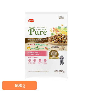 ドッグフード コンボ ピュア ドッグ 鶏肉 野菜入り ドライフード 総合栄養食 成犬用 シニア 対応 600g (300g×2袋) 小分け ペット栄養管理士監修 着色料 香料 保存料 無添加 ペットフード 犬 ご飯