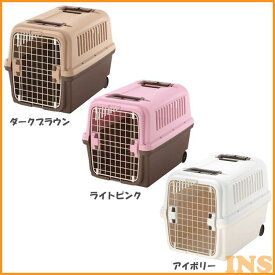 ペット キャリー 犬 ペットキャリー 中型犬 コンテナ キャンピングキャリー L ペットハウス キャリー ハウス キャリーバッグ 犬 犬用 ドッグ ペット用品 ペット リッチェル ダークブラウン ライトピンク アイボリー【D】