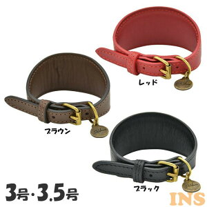 Anna leather greyhound collariAiU[O[nEhJ[j LDV106  p {v J[ X^CbV f ~js C^O nuT C^A 3 3.5 uE bh ubN