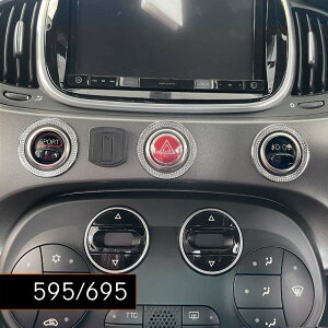 ABARTH F595 F695 �n�U�[�h�����O�Z�b�g �t�@�Z�b�g 3pcs �A�o���g SPORT �����v �A�N�Z�T���[ �C���e���A ���� �J�X�^��