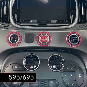 ABARTH F595 F695 �n�U�[�h�����O�Z�b�g ���b�\���b�h 3pcs �A�o���g SPORT �����v �A�N�Z�T���[ �C���e���A ���� �J�X�^��