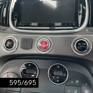 ABARTH F595 F695 �n�U�[�h�����O�Z�b�g �g���l�[�h 3pcs �A�o���g SPORT �����v �A�N�Z�T���[ �C���e���A ���� �J�X�^��