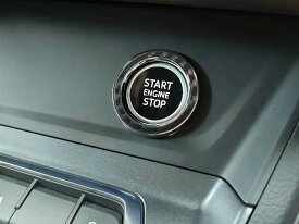 AUDI Q3 スタートボタン リング カーボン 1pcsアウディ 内装パーツ インテリア アクセサリー スタート ボタン スイッチ スポーティー レーシー ドレスアップ
