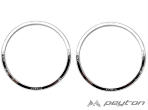 ミニ MINI R50 R53 スピーカーアンダーリング 2pcs I LOVE MINI ミニクーパー 内装 パーツ bmw アクセサリー クローム