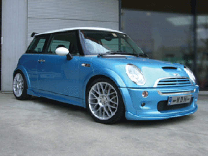 ミニクーパー フロントスポイラー　R53 ブラック MINI ミニ クーパー S R53 JCW フロント バンパー リップ