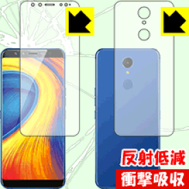衝撃吸収【 反射低減 】保護フィルム GOME U7 (両面セット) 日本製 自社製造直販