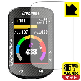 PDA工房 iGPSPORT BSC300 / BSC300T対応 衝撃吸収[反射低減] 保護 フィルム 耐衝撃 日本製 自社製造直販