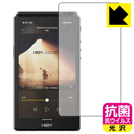 PDA工房 HiBy R6 III 対応 抗菌 抗ウイルス[光沢] 保護 フィルム [表面用] 日本製 自社製造直販