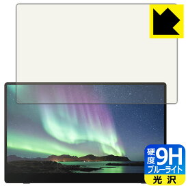 PDA工房 RICOH Light Monitor 150/150BW, Portable Monitor 150/150BW 対応 9H高硬度[ブルーライトカット] 保護 フィルム 光沢 日本製 日本製 自社製造直販