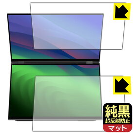 純黒クリア【 超反射防止 】保護フィルム EHOMEWEI 16インチ デュアルモバイルモニター XQ-160PW (E160DSX) 日本製 自社製造直販
