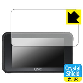 PDA工房 UNE 5インチ バイク用 ドライブレコーダー MT80 / AKT-80B 対応 Crystal Shield 保護 フィルム 3枚入 光沢 日本製 自社製造直販