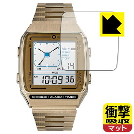PDA工房 TIMEX Q TIMEX Reissue Digital LCA TW2U72500 / TW2U72400 対応 衝撃吸収[反射低減] 保護 フィルム 耐衝撃 日本製 自社製造直販