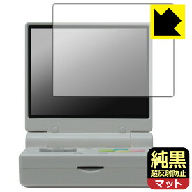 PDA工房 Miyoo Mini Flip 対応 純黒クリア[超反射防止] 保護 フィルム 反射低減 防指紋 日本製 自社製造直販