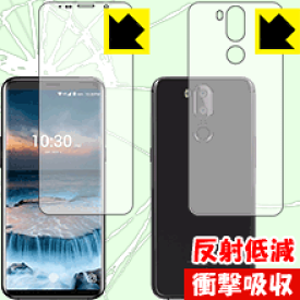 衝撃吸収【 反射低減 】保護フィルム UHANS i8 (両面セット) 日本製 自社製造直販