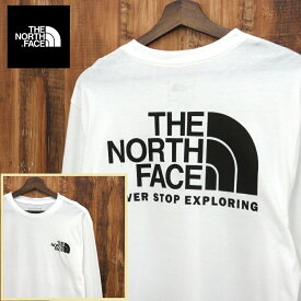 THE NORTH FACE ザ ノースフェイス THROBACK HALFDOME ロングスリーブ ロングTシャツ ロンT メンズ TNF WHITE 白