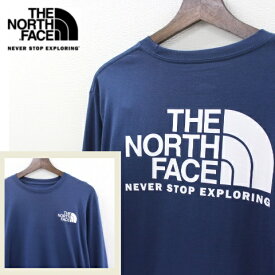 THE NORTH FACE ザ ノースフェイス THROWBACK ロングスリーブ ロンT 長袖シャツ メンズ SHADY BLUE ブルー系色