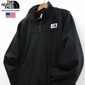 THE NORTH FACE ザ ノースフェイス HERITAGE PATCH QUARTER ZIP フリース ジャケット メンズ TNF BLACK 黒 裏起毛フリース仕様