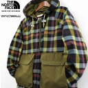 THE NORTH FACE ザ ノースフェイス Ripstop Wind hooded jacket ウィンドジャケット メンズ チェック柄 WINDWALL採用
