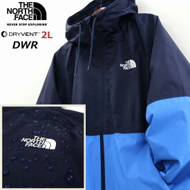 THE NORTH FACE ザ ノースフェイス ANTORA RAIN HOODIE レインジャケット メンズ ネイビー × ブルー DRYVENT-2L採用 DWR撥水加工 マウンテンジャケット