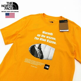 THE NORTH FACE ザ ノースフェイス S/S BRAND PROUD TEE 【The Blue Kazoo】 Tシャツ NSEロゴ メンズ SUMMIT GOLD サミットゴールド