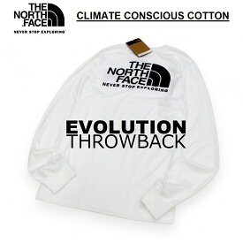 THE NORTH FACE ザ ノースフェイス EVOLUTION THROBACK ロンT ロングスリーブ メンズ TNF WHITE 白色 サステナブルコットン使用