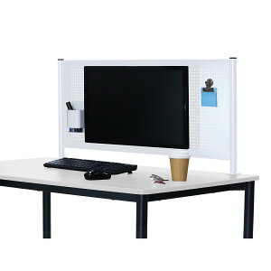 �f�X�N�g�b�v�p�l�� ���j�^�[���t�� �X�`�[��D�p�l�� ��100cm ���s5cm ����45cm �}�O�l�b�g�Ή� �N�����v�Œ� �p�[�e�[�V���� �f�X�N�p�l�� �d�؂� �z���C�g �� �u���b�N �� YS-P010 �ѐ��쏊