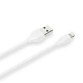 アウトレット USBケーブル Lightningコネクタ フラットケーブル 0.5m 50cm ホワイト 白 ライトニング フラットケーブル Apple MFi認証