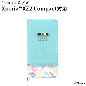 アウトレット XperiaXZ2Compact ケース 手帳型 カバー ディズニー キャラクター アリエル リトルマーメイド Disney マグネットロック カードポケット カードホルダー ストラップホール XperiaXZ2 Compact Xperia XZ2Compact Xperia XZ2 Compact SO-05K