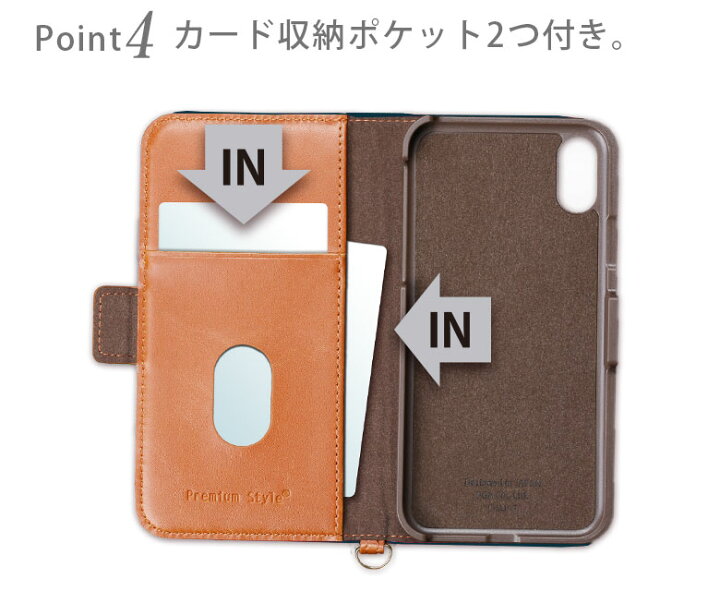 楽天市場】アウトレット iPhoneXR ケース 手帳型 カバー ブルー 